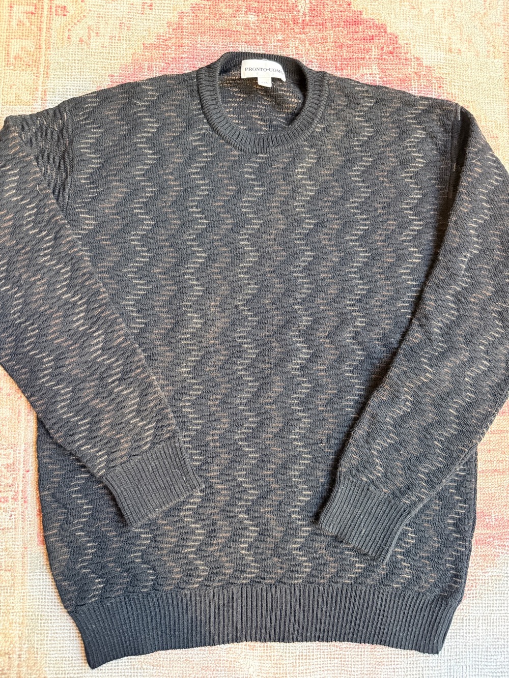 Vintage Pronto Uomo fall cottagecore men’s Heather Crewneck Sweater